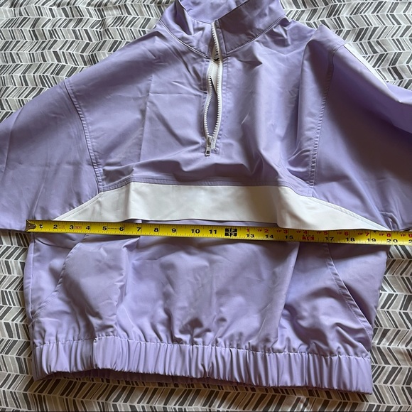 NWT M.N.I. Lavender Quarter Zip Windbreaker Jacket Athleisure Top Size XS Women - Picture 8 of 13